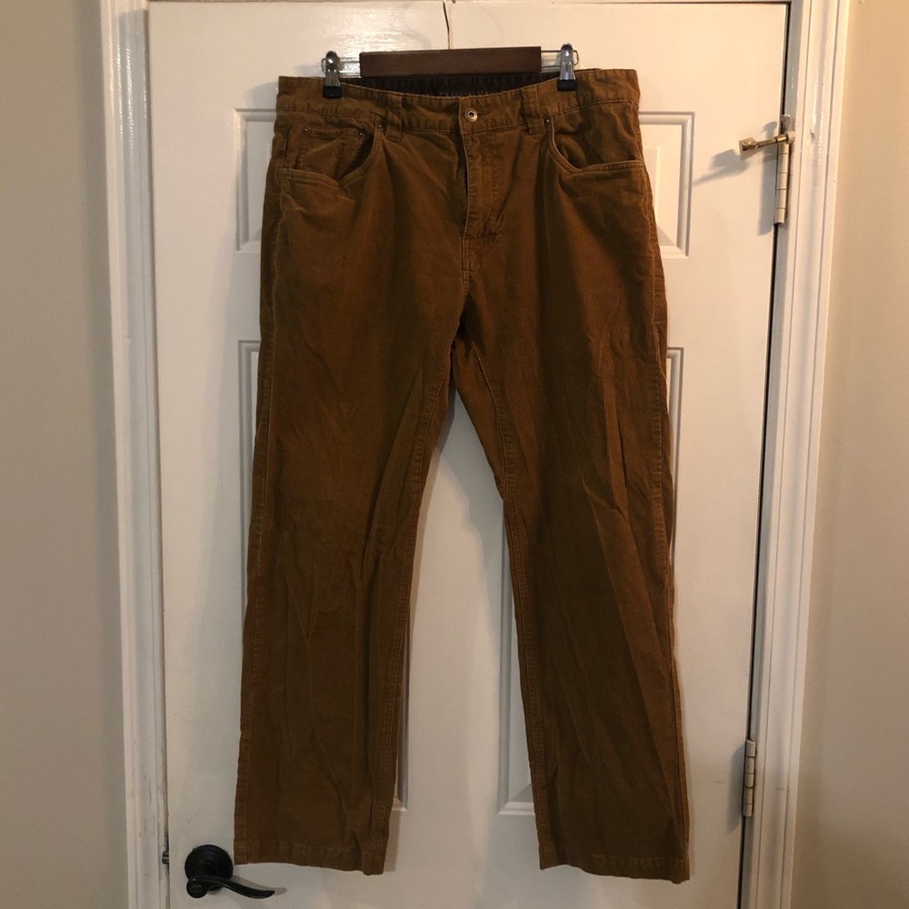 Mens Prana 36” 34” Corduroy Pants
